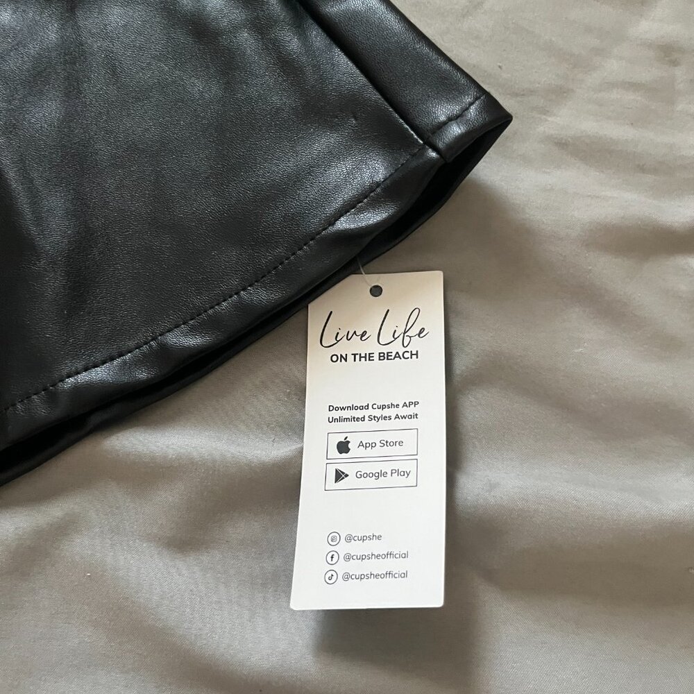 NWT Cupshe Leather Skirt - Picture 2 of 5